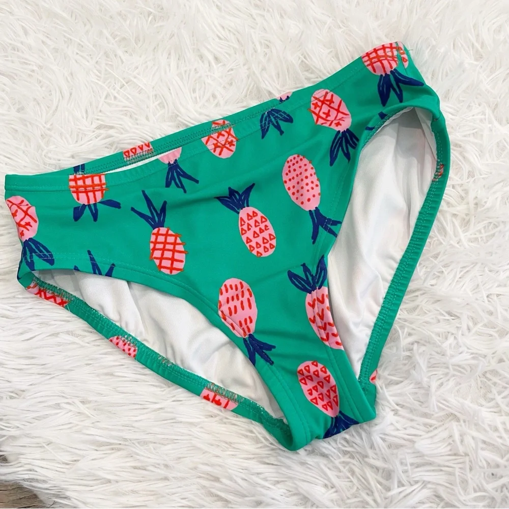 Hanna Andersson Swim Bottom Pineapple Print 12 150 Beach Bathing Suit